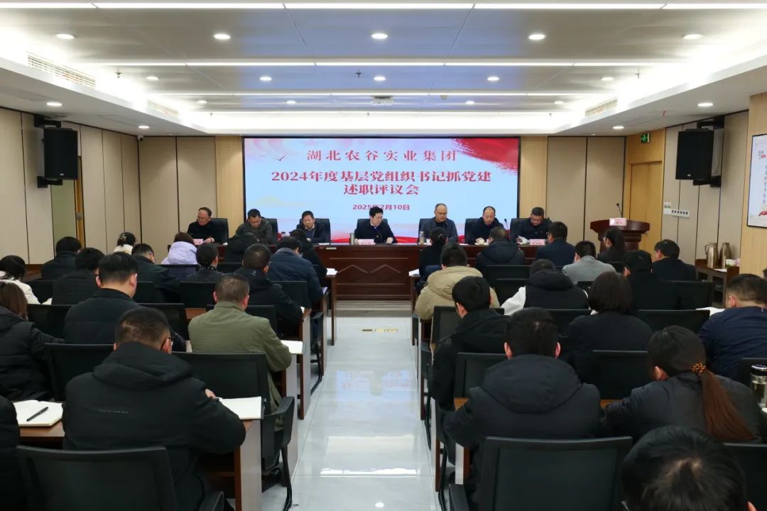 以“述”明責(zé) 以“評”促干——湖北農(nóng)谷實業(yè)集團(tuán)召開2024年度黨組織書記抓黨建工作述職評議會